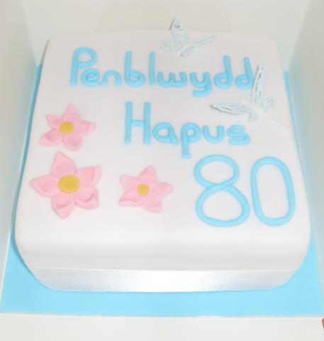 blue 80th flowers